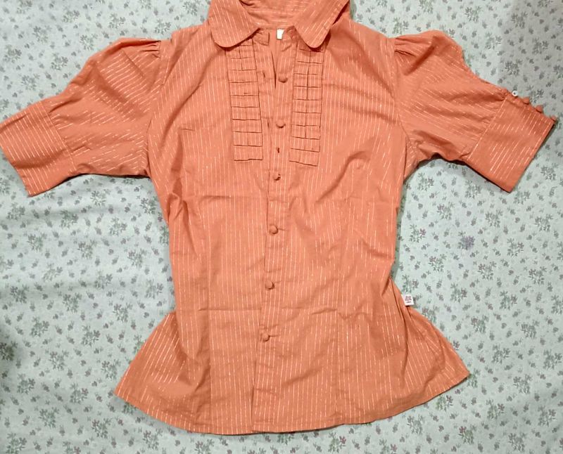women y2k coral top