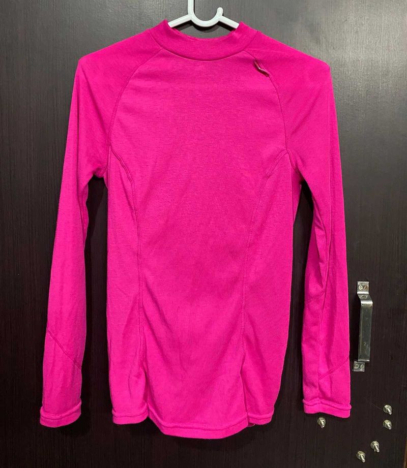 Pink Long Sleeve T-shirt (Active Wear)