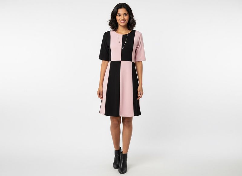 Color Block Mini Dress