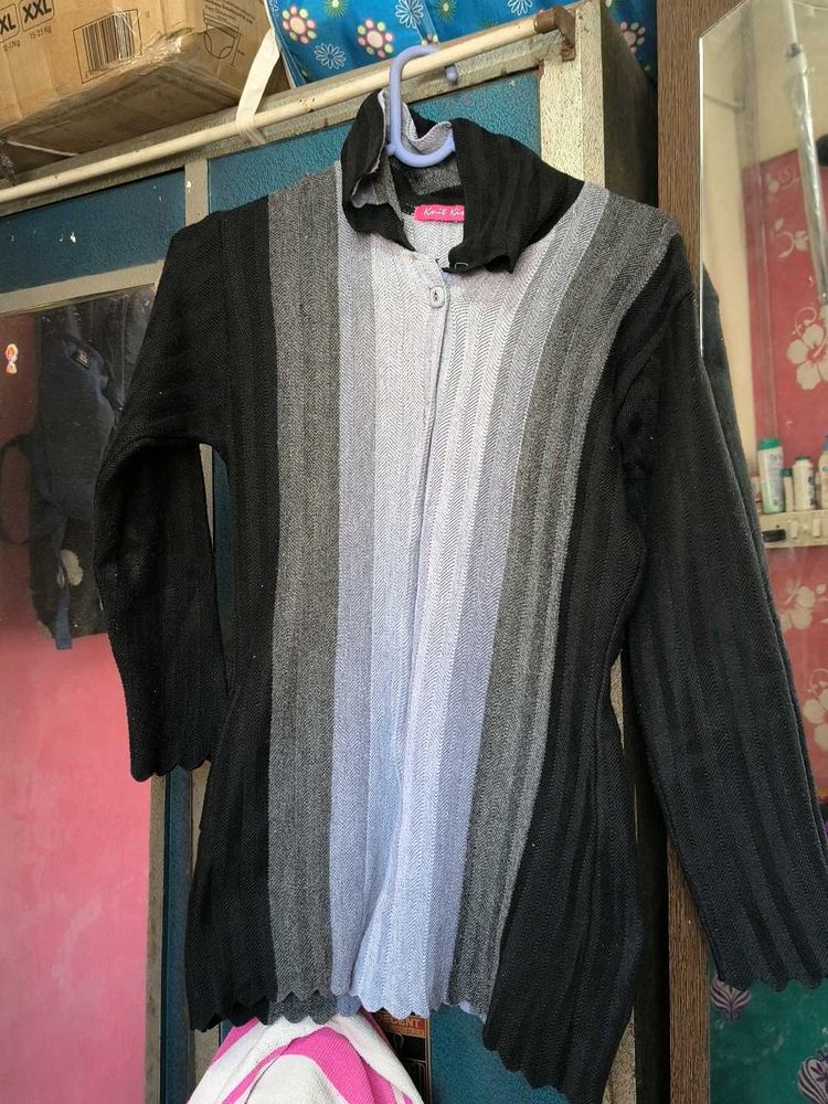 Chic Striped Cardigan