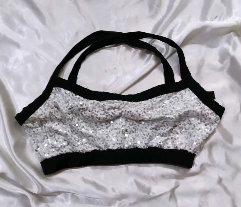 Sparkly Sequin Crop Top