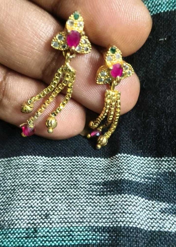 Gold Dangle Earrings