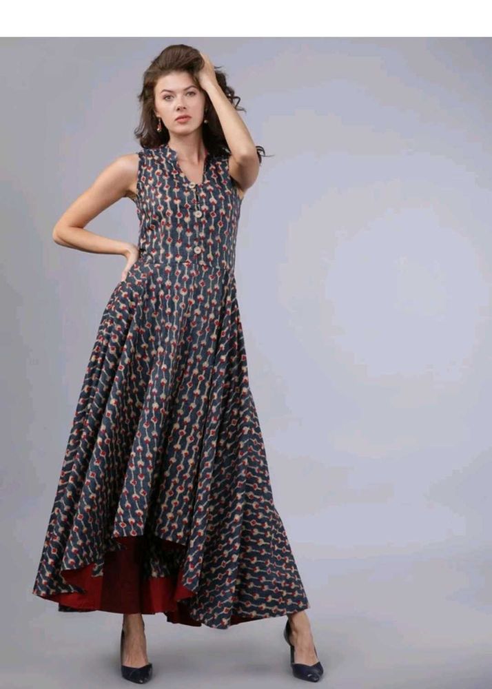 Printed cotton Maxi Dress