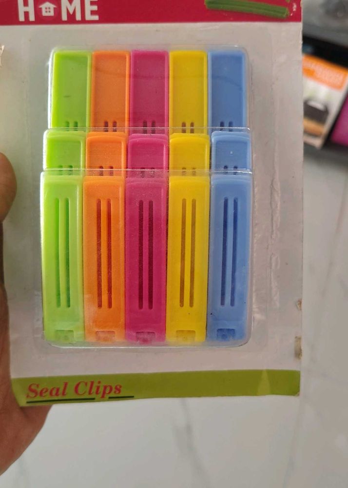 Colorful Food Bag Seal Clips
