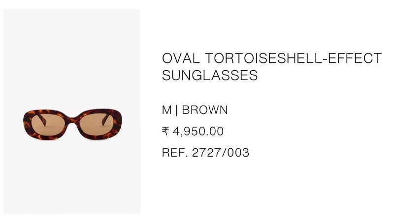 Zara Oval sunglasses