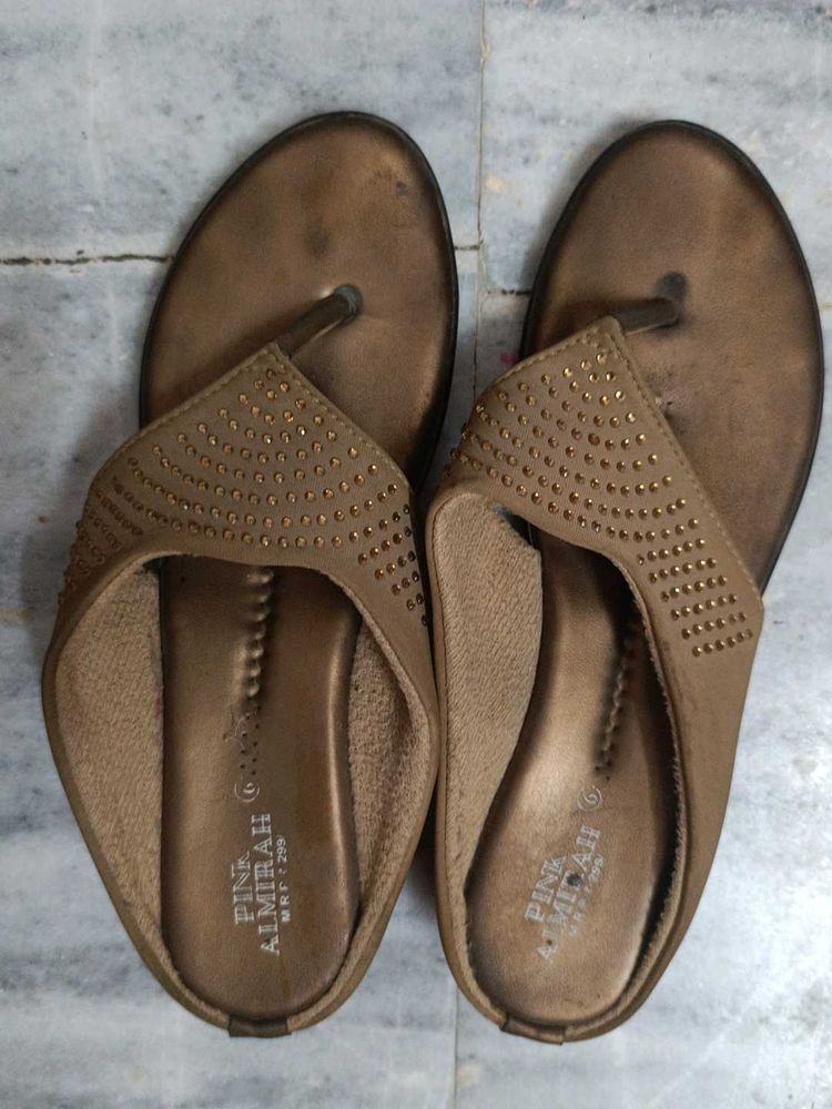 Stylish Embellished Flip Flop Sandals