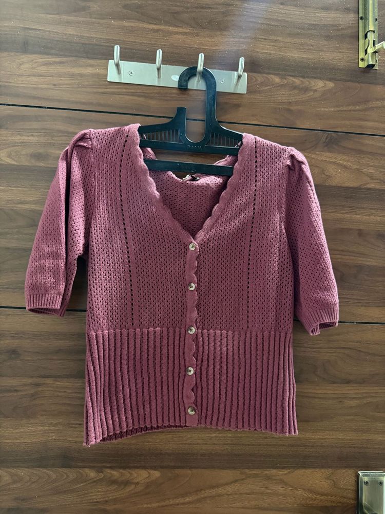 Crochet Dusty Pink top