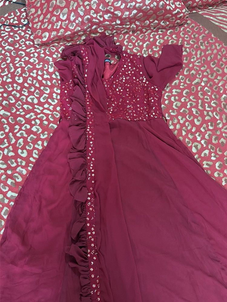 Stunning Sequined Ethnic Gown