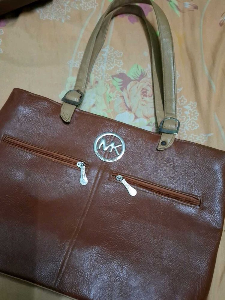 Stylish Brown Tote Handbag