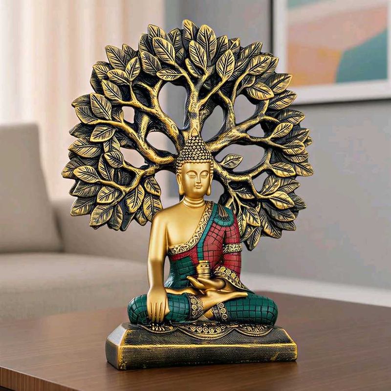 Zen Buddha Tree of Life Statue