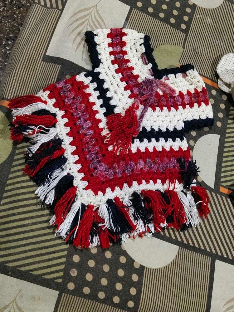 Kids Girls New Dress Winter Crochet 0-9 Months