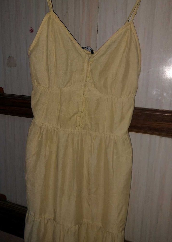 Yellow Tiered Maxi Dress