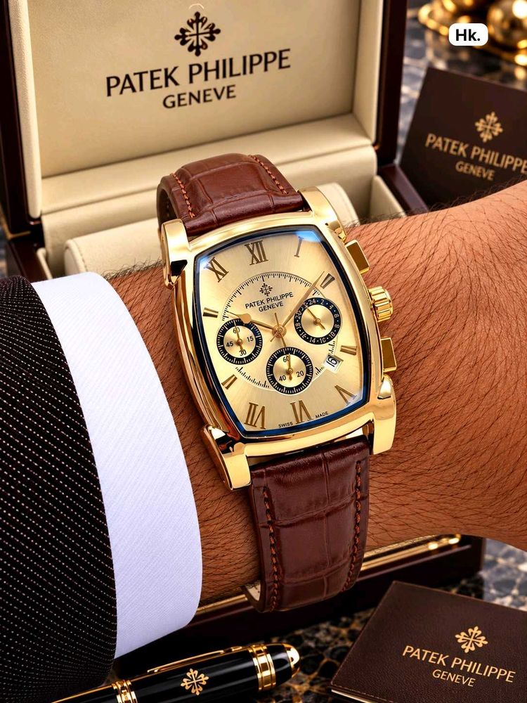 Patek Philippe( COPY )Geneve Gold Watch FOR MENS L