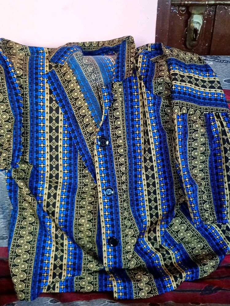 Stylish Blue Printed Kurta