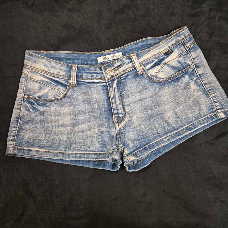 Blue mini  Denim Shorts