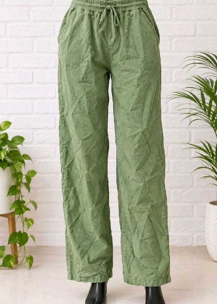 Light Green Wide Leg Pants