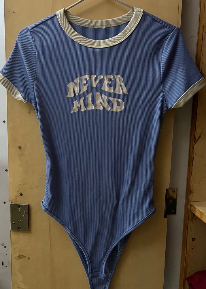 Blue "Never Mind" Bodysuit💙