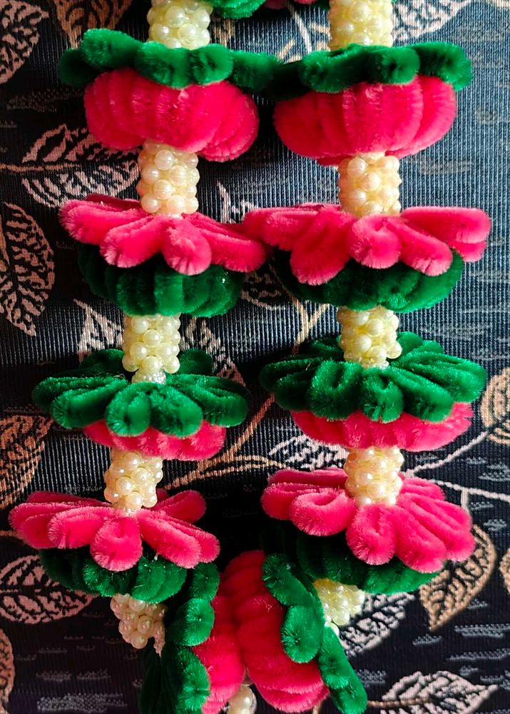 Handmade Velvet Flower Garland