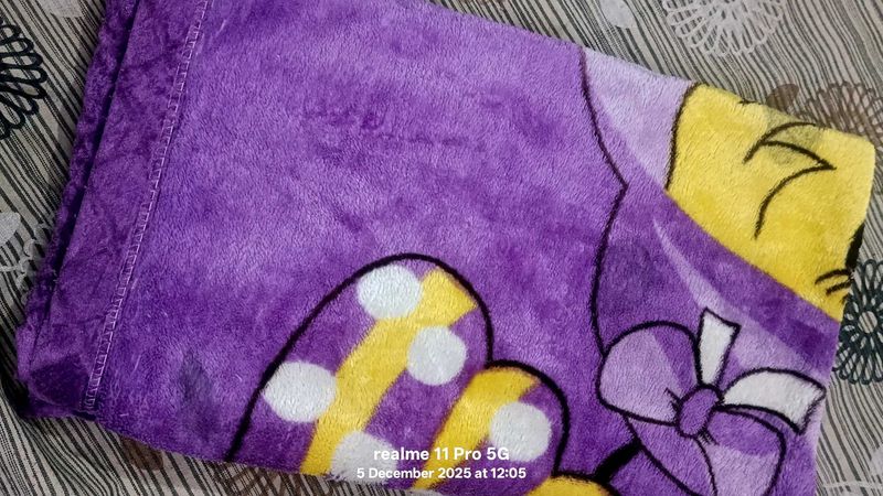 Purple Plush baby Blanket