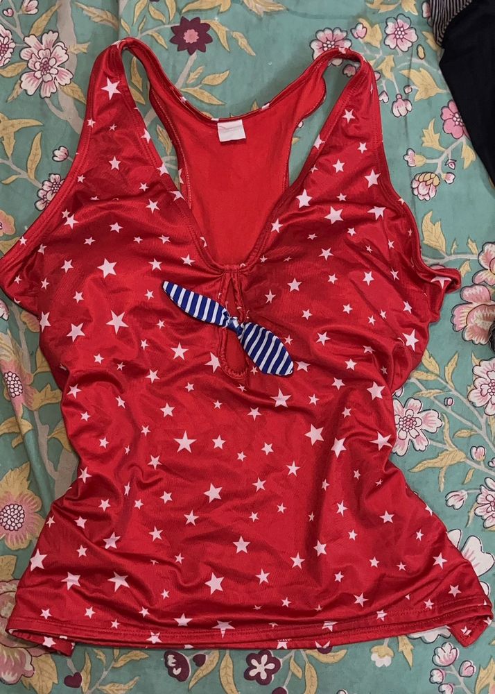Printed Halter tank top