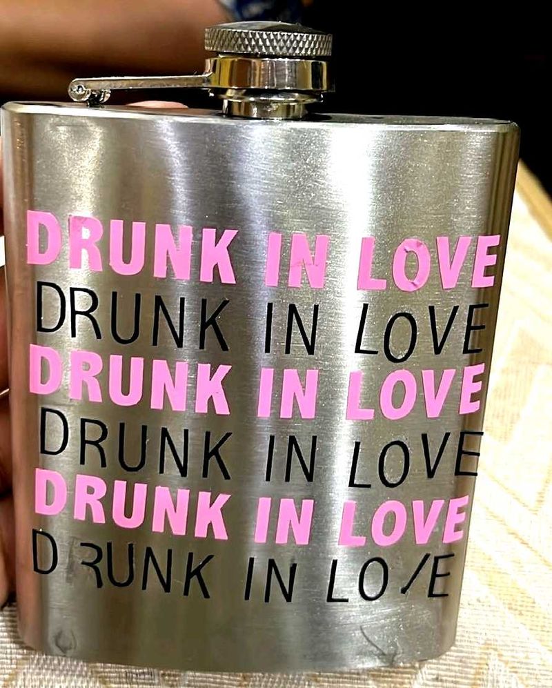 "Drunk in Love" Stainless Steel Flask