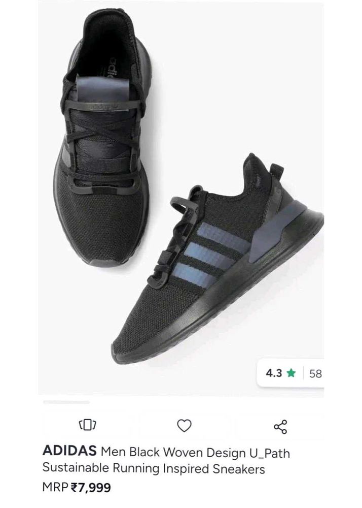 Adidas Men Black Original Sneakers