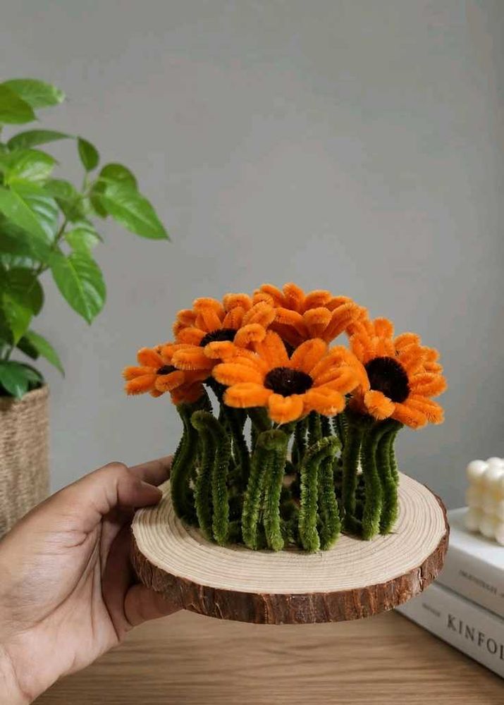 Handmade Pipe Cleaner Sunflower Bouquet