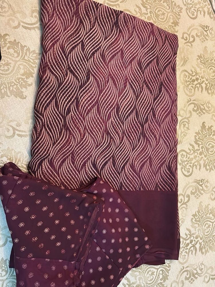 printed soft material saree blouse 36 bust