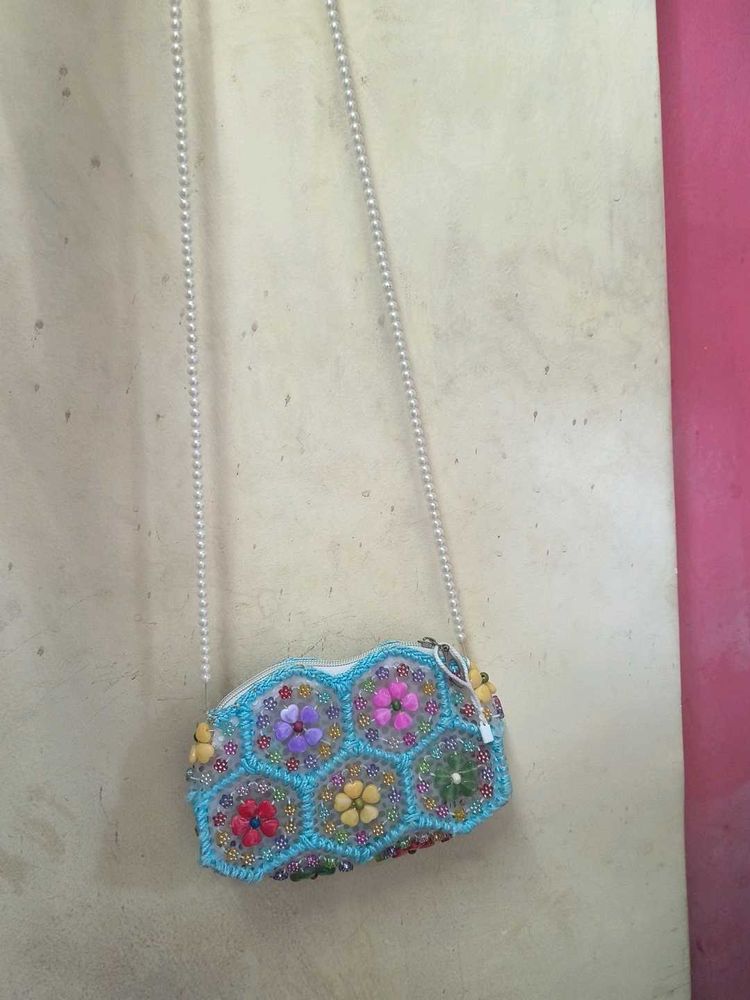 Boho Beaded Clutch Bag
