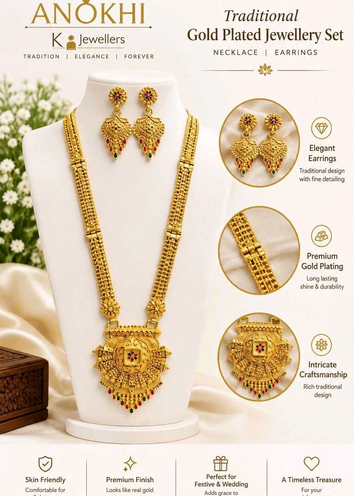 Traditional Gold Plated Jewellery Set