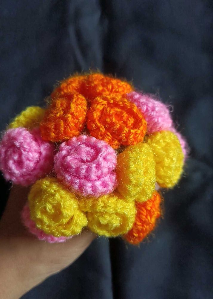 Crochet Flower Pot Mat