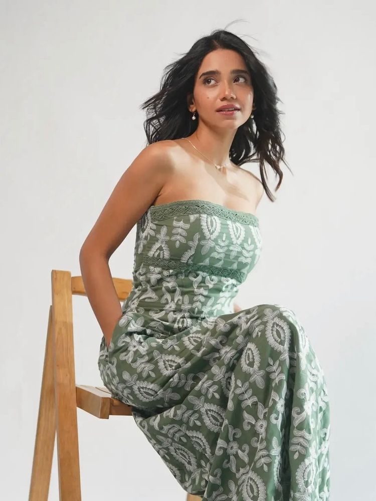 MANGO embroidered sheath dress