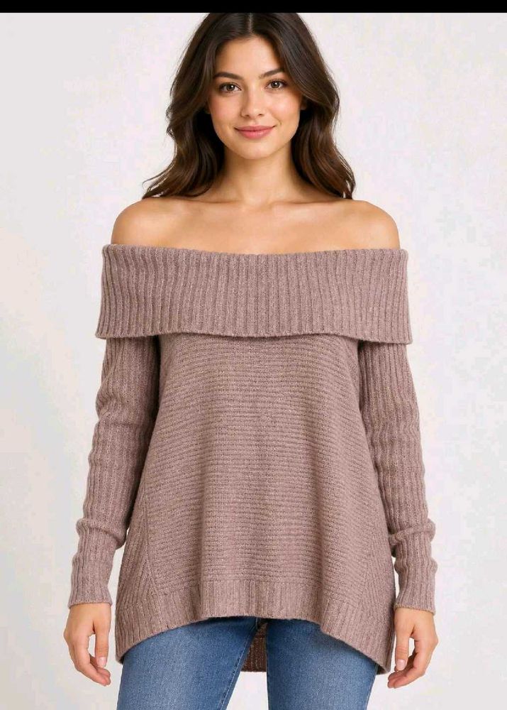 Off Shoulder Sweater