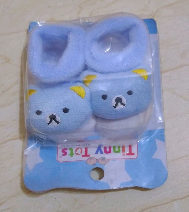 Baby Booties Cum Socks 3 To 6 Months Baby Only 1 Pair