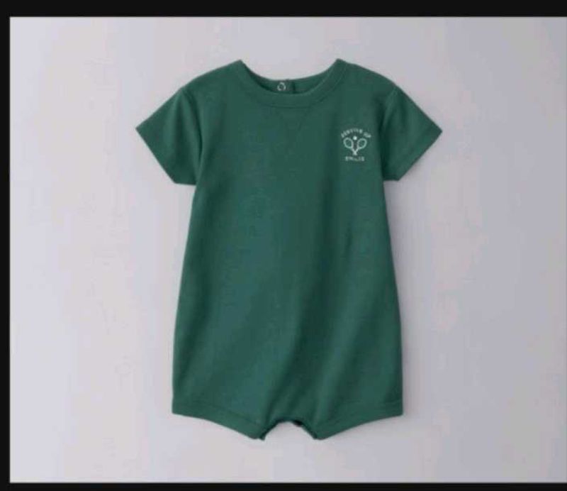 Baby Green Tennis Romper
