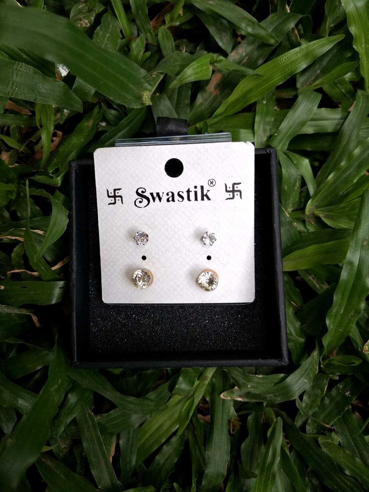 .⋆˚꩜｡2 pairs Stud Earrings.⋆˚꩜｡
