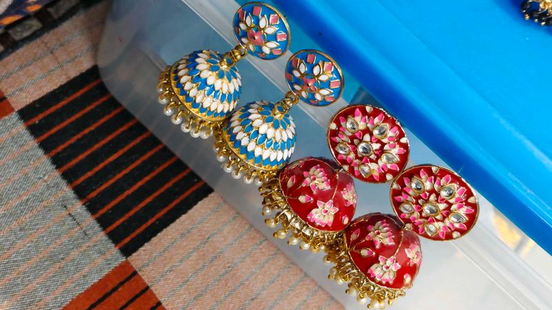 Traditional Indian Jhumka Earrings