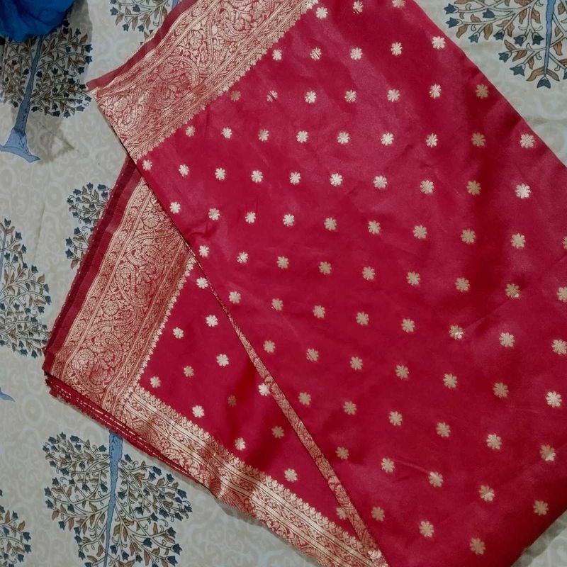 Elegant Red Banarasi Silk Saree