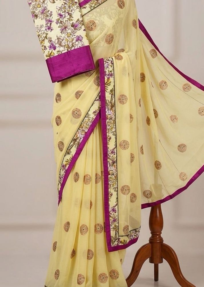 Beautiful Yellow Saree