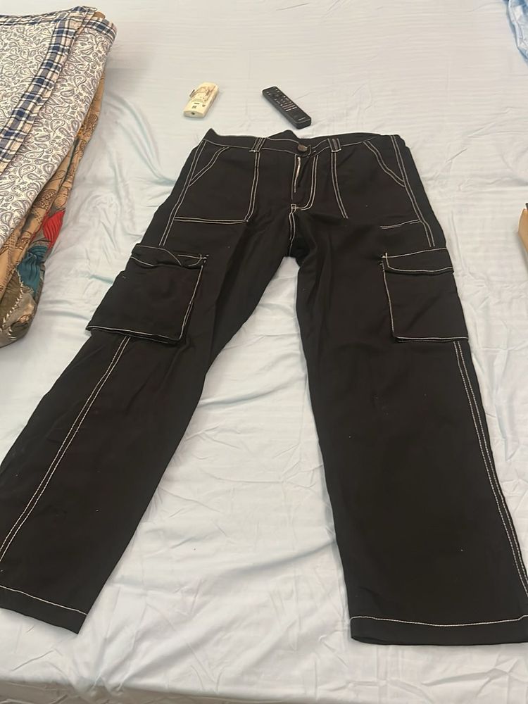 black baggy pants
