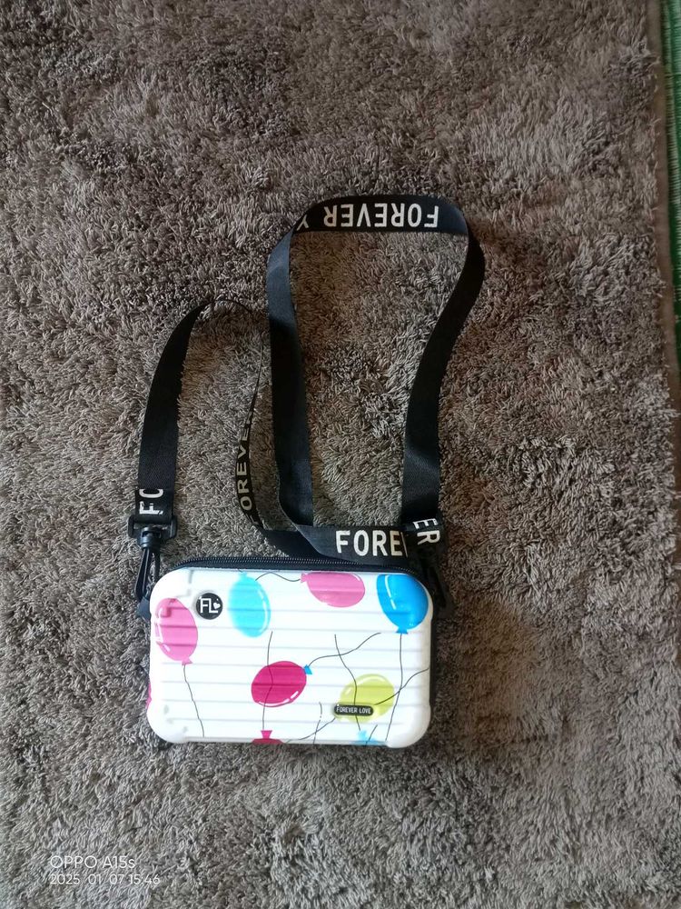 Fun Balloon Print Crossbody Bag