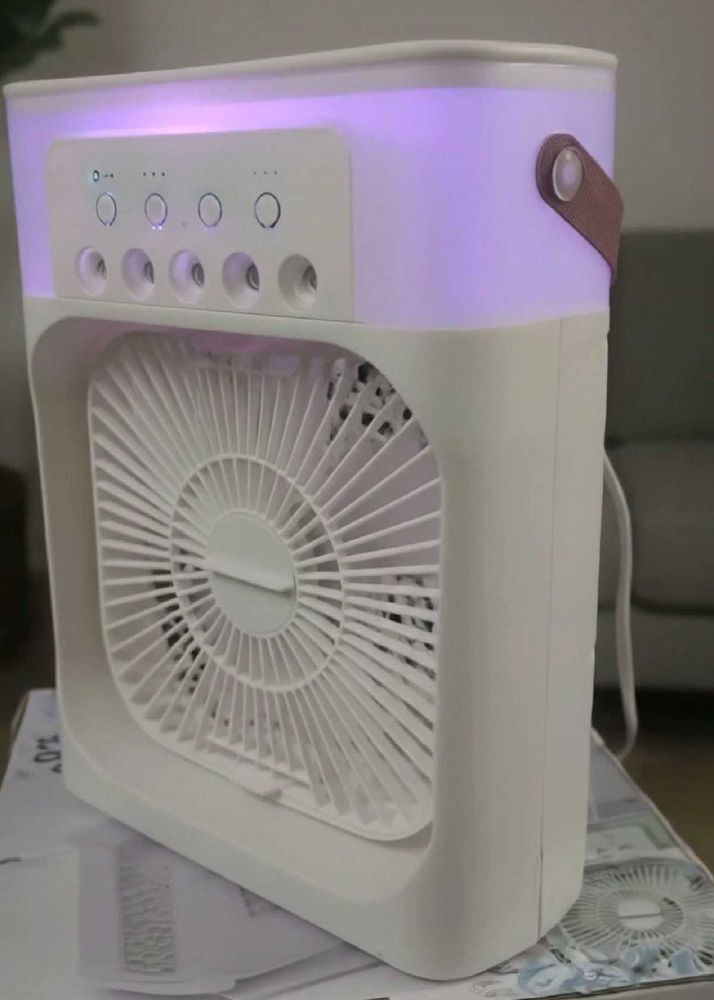 Portable Mini Air Cooler Lamp Fan