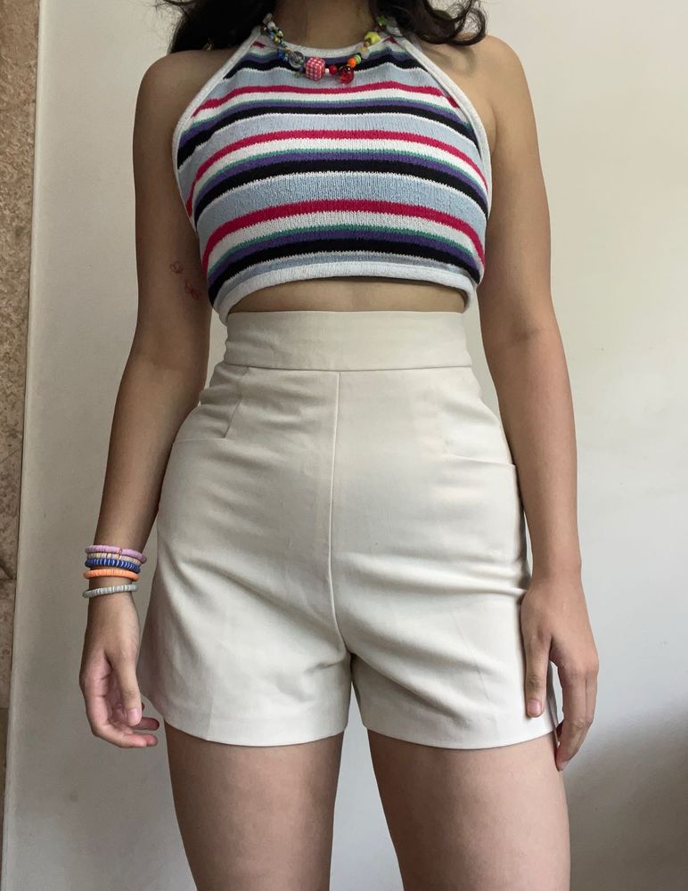 Beige Shorts