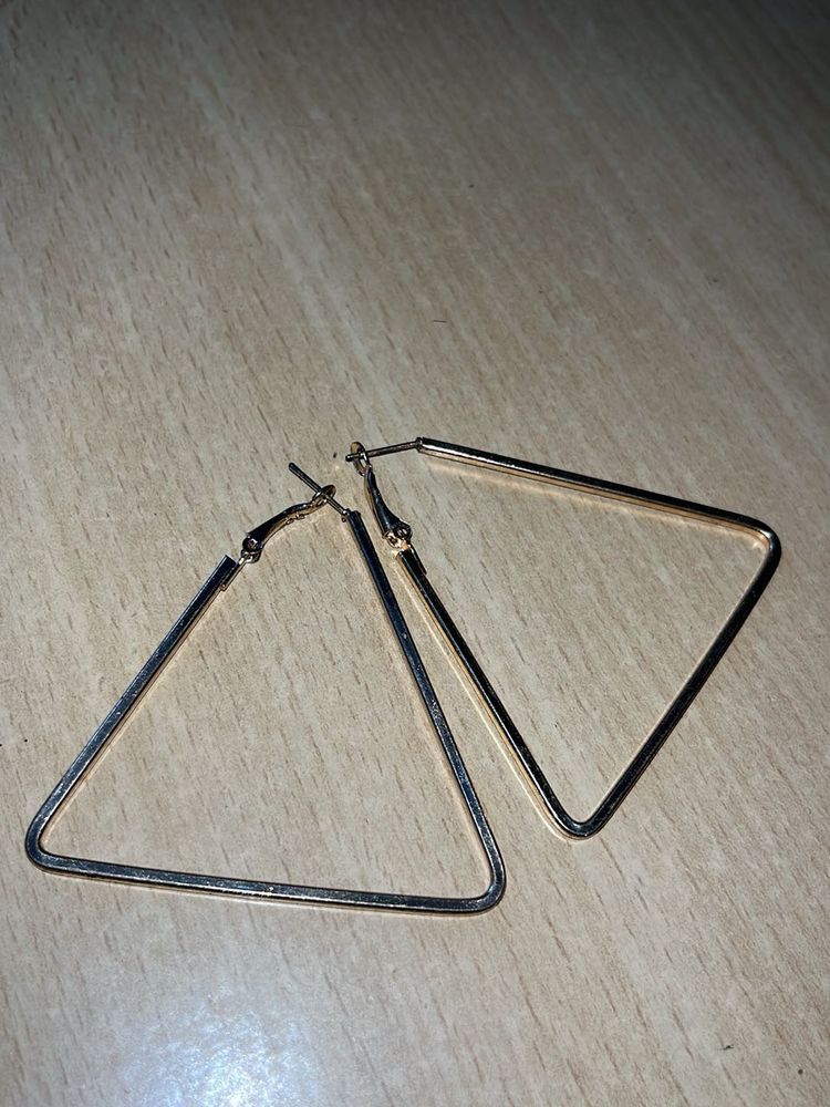Triangle Hoop Earrings