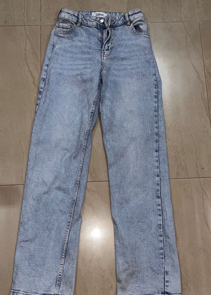 Light Wash Wide Leg Jeans