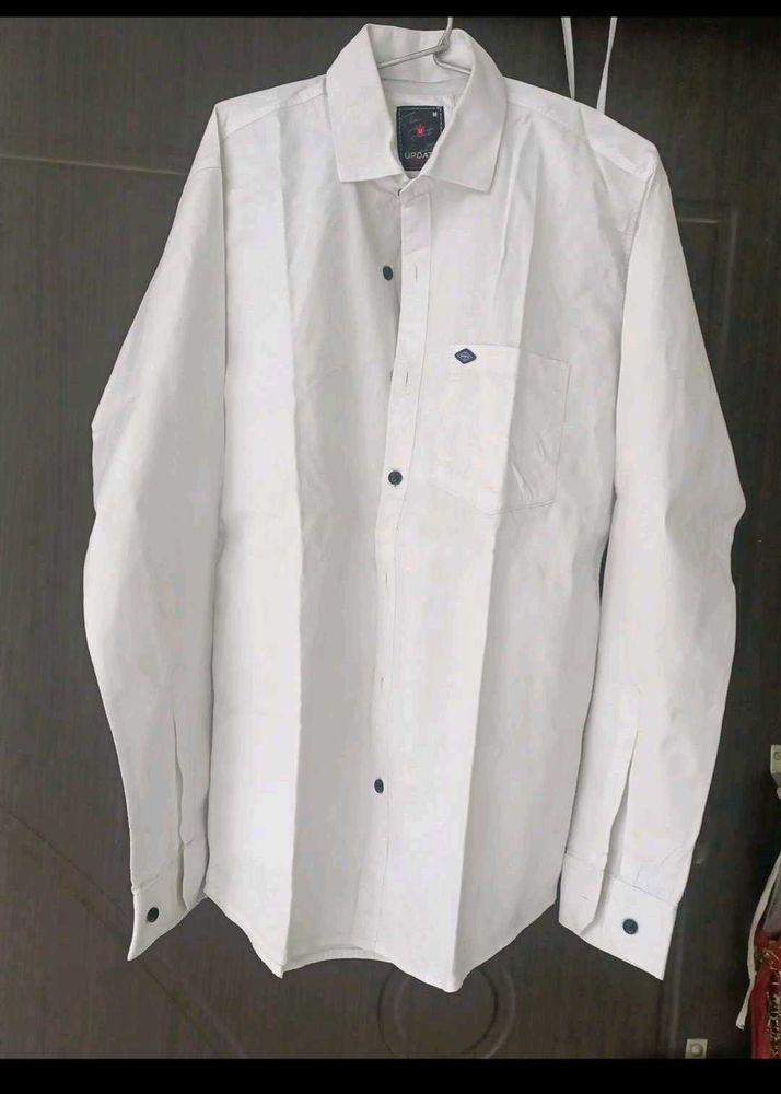Classic White Men's Shirt