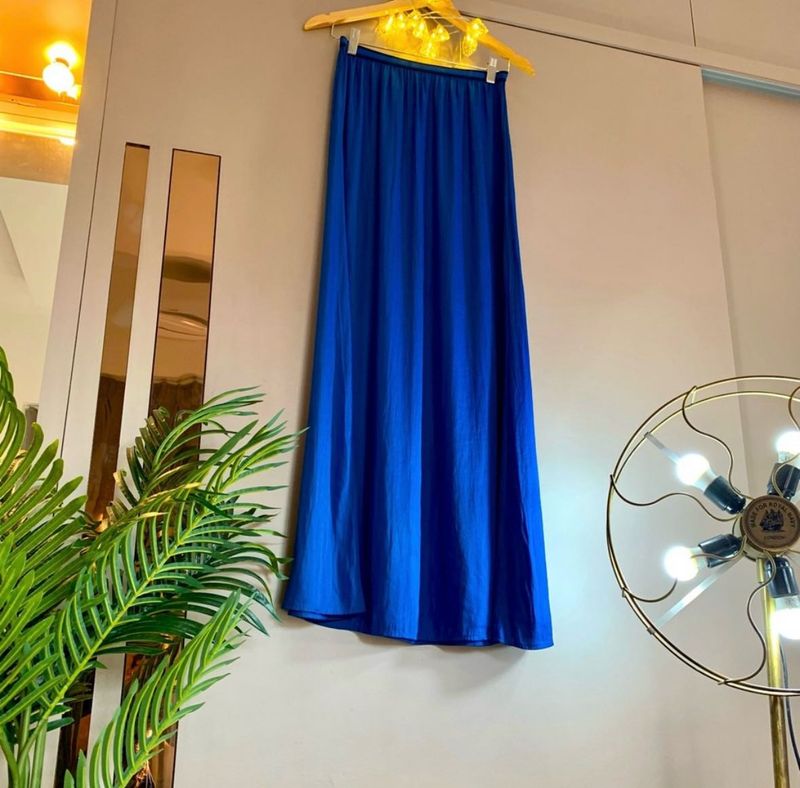 ZARA Royal Blue Maxi Skirt