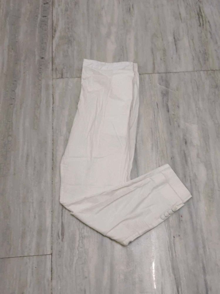 White Cotton Pants