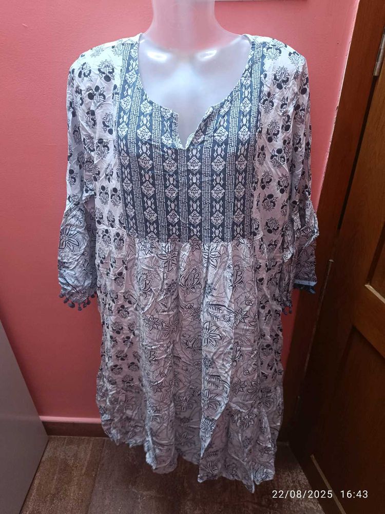 (Donation) Xxl Print Kurta(check Description )