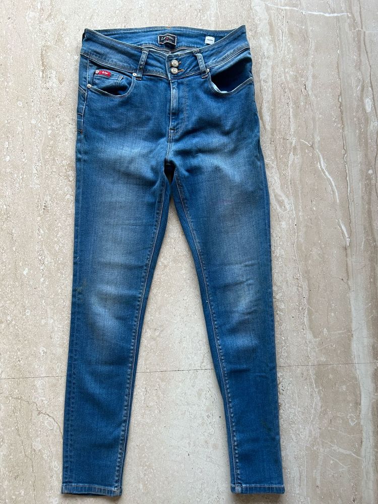 Lee Cooper Women Blue Skinny Fit Jeans 32